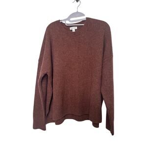 Nordstorm Womens Size XL Wool Blend Brown Long Sleeve Pullover Sweater